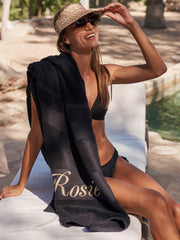 Beach Towel Midnight Black